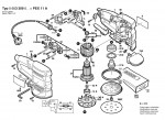 Bosch 0 603 309 003 Pex 11 A Random Orbital Sander 230 V / Eu Spare Parts